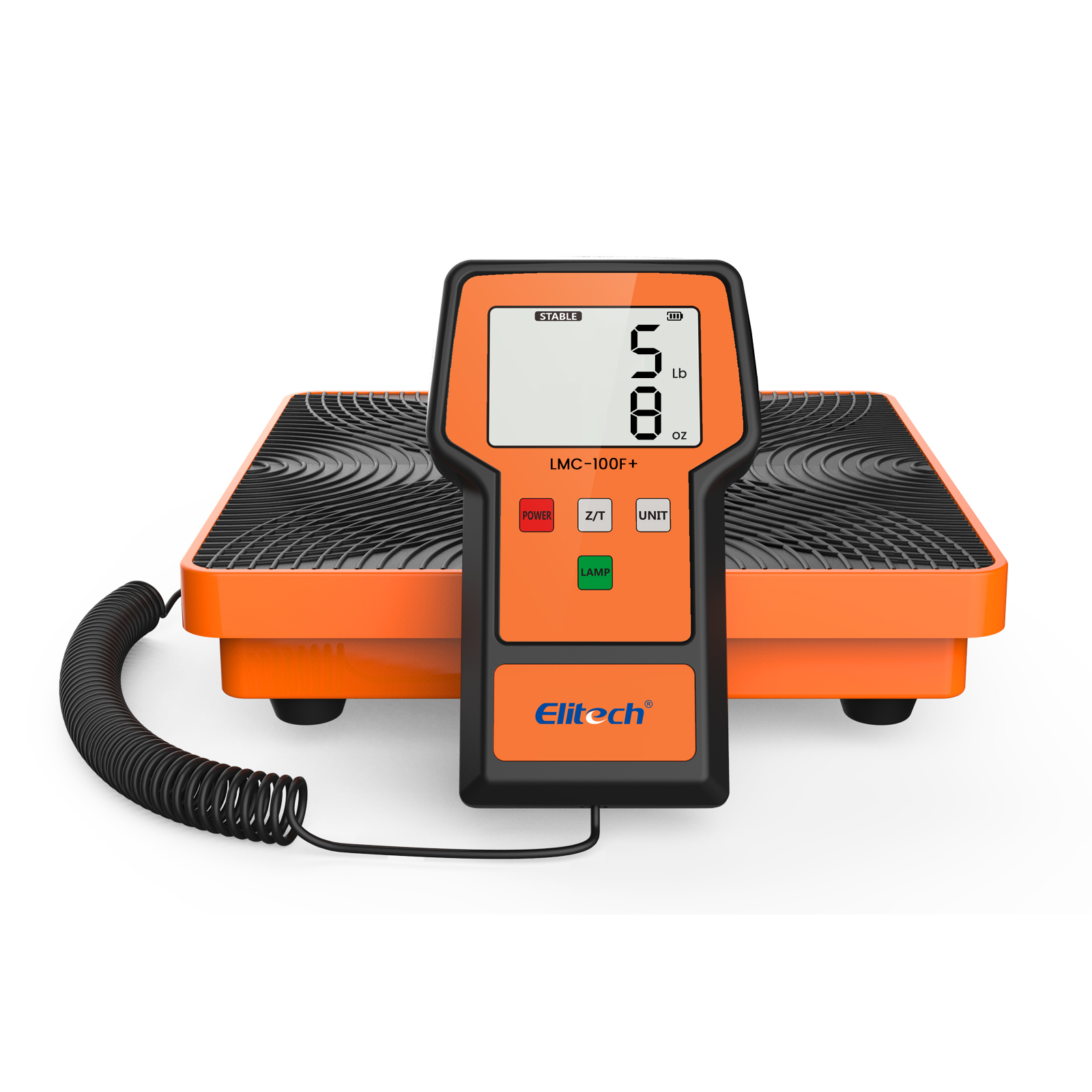 精創(chuàng)LMC-100F+ 冷媒秤110 磅，高精度 HVAC 數(shù)字氟利昂秤帶外殼